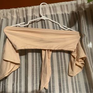 Off-shoulder crop top